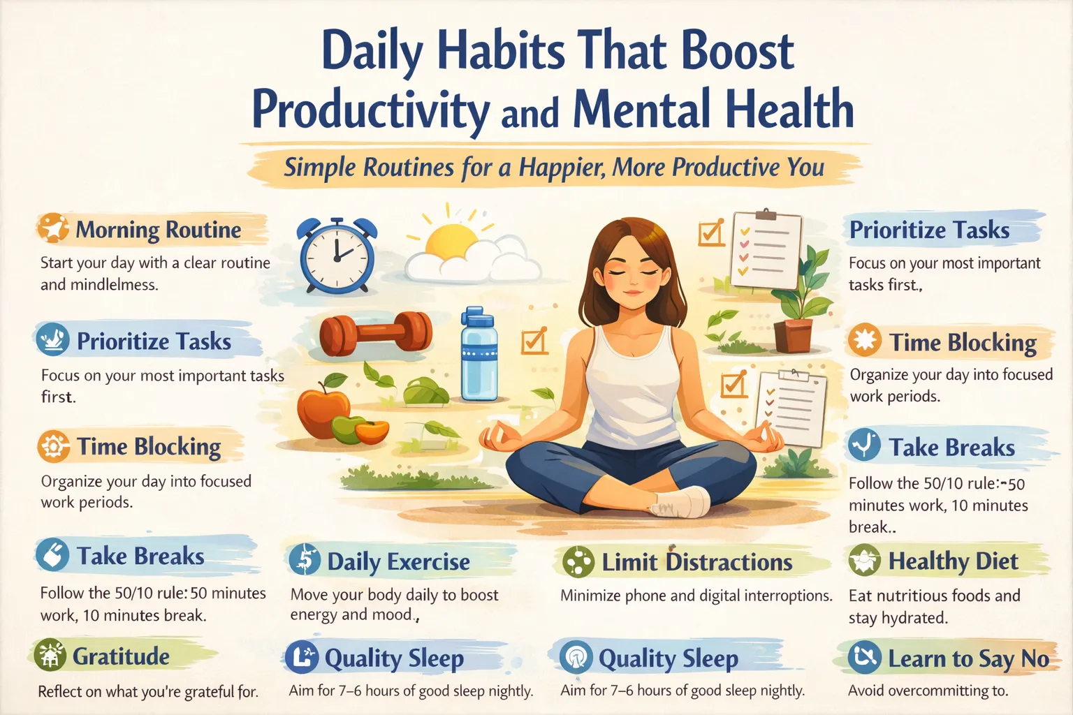 Daily Habits That Boost Productivity and Mental Health