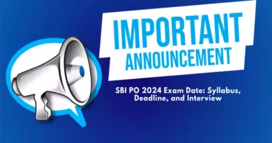 SBI PO 2024 Exam Date Syllabus, Deadline, and Interview