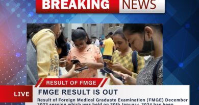 Breaking News: FMGE Result Declared Today