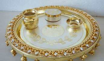 silver puja thali pooja 925 10 inches item 506 345x550