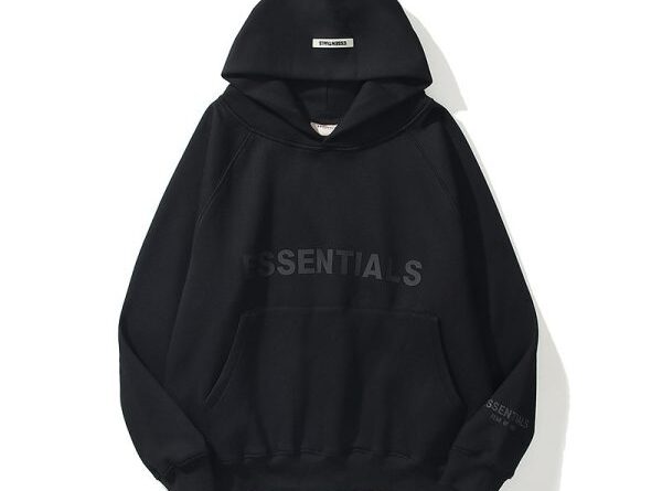 ESSENTIALS Oversized Hoodie black 600x600 1