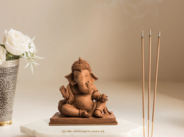 Marble Ganesh Chowki And Marble Agarbatti Stand 1