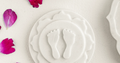 Marble Laxmi Footprints
