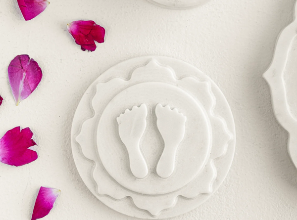 Marble Laxmi Footprints