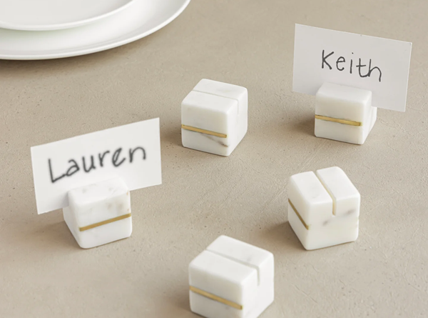 Marble Place Card Holders 1