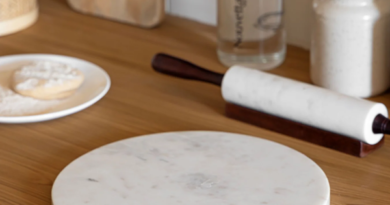 Marble Rolling Pin With Marble Chakla