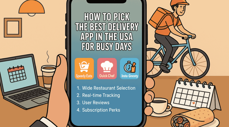 How to Pick the Best Food Delivery App in the USA for Busy Days